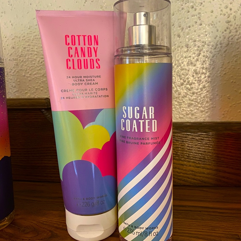 Bath and Body Works Cotton Candy set